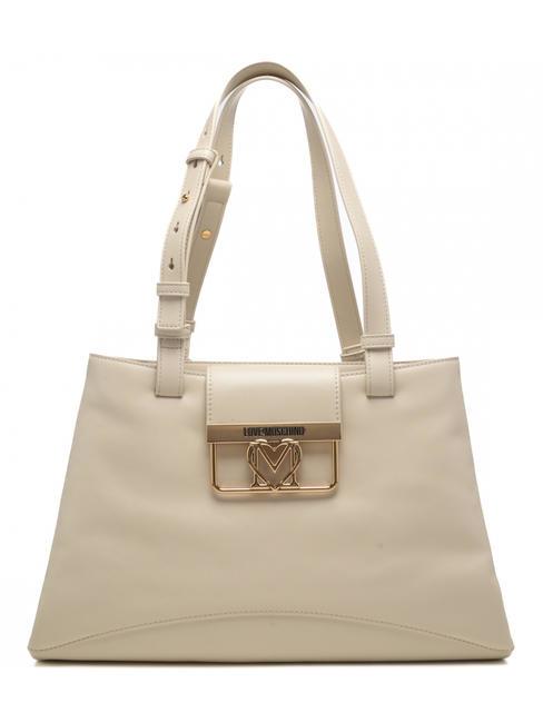 LOVE MOSCHINO SHOPPING Borsa a spalla avorio - Borse Donna