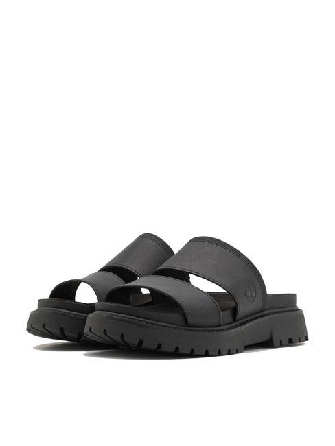TIMBERLAND CLAIREMONT WAY Sandalo ciabatta in pelle black full grain - Scarpe Donna