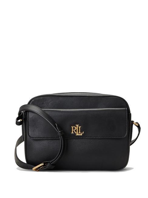 RALPH LAUREN MARCY Borsa tracolla media in pelle NERO - Borse Donna