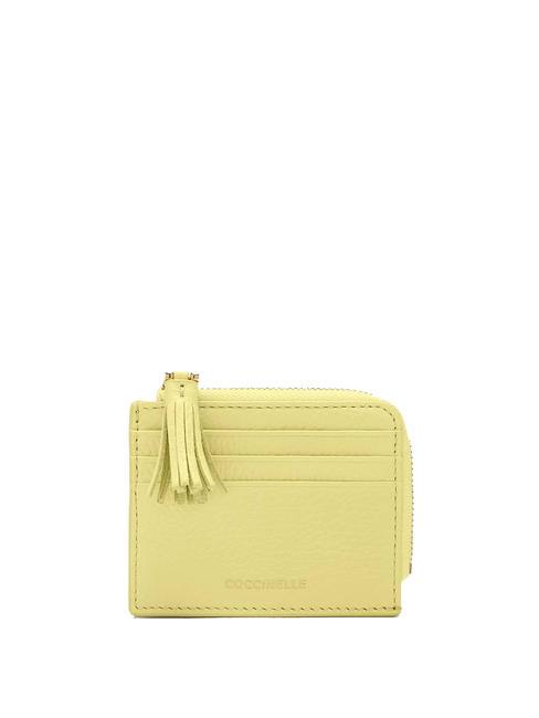 COCCINELLE TASSEL Porta tessere compatto lime wash - Portafogli Donna