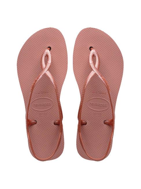 HAVAIANAS LUNA FLATFORM Sandalo infradito flatform CROCUS/ROSE - Scarpe Donna