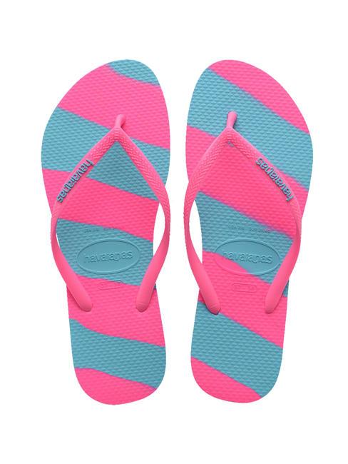 HAVAIANAS SLIM COLOR FUN Infradito verano rose - Scarpe Donna