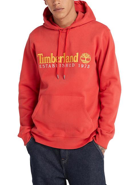 TIMBERLAND LS  Felpa con cappuccio aura orange wb - Felpe Uomo