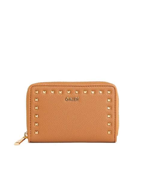 GAUDÌ VENICE Portafoglio piccolo zip around almond - Portafogli Donna