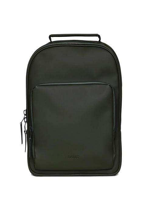 RAINS BOOK DAYPACK  Zaino impermeabile green - Zaini
