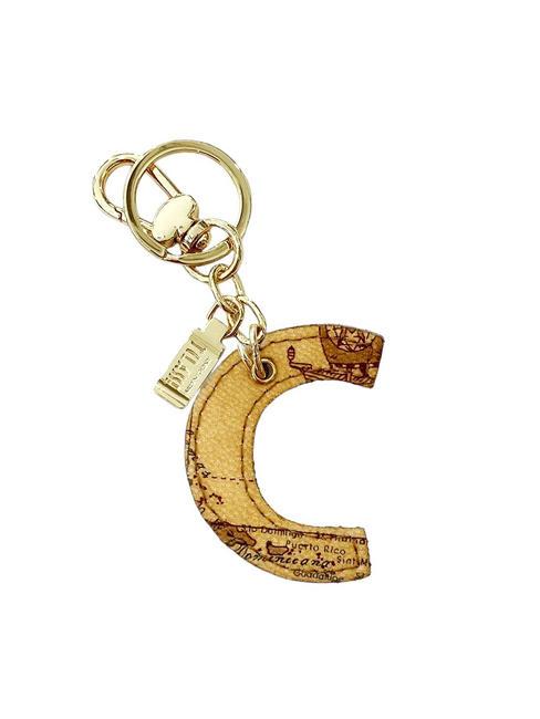 ALVIERO MARTINI PRIMA CLASSE GEO CLASSIC Portachiavi lettera C NATURALE - Portachiavi