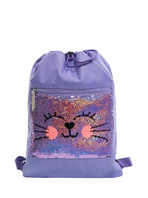 SJGANG GLITTER & PAILLETTES Sacchetta scuola violet - Zaini Scuola & Tempo Libero
