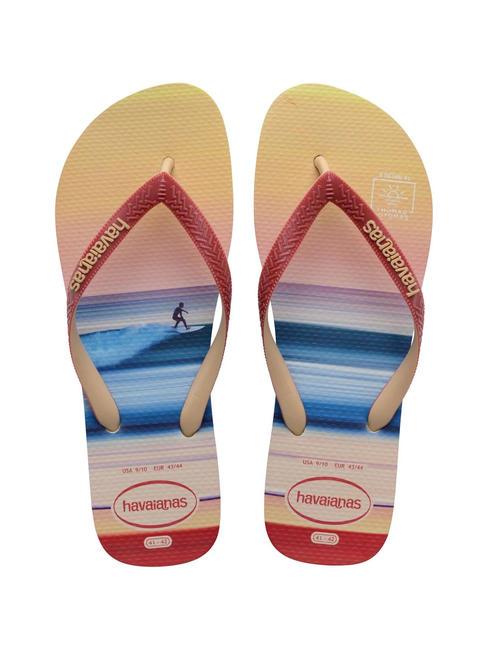 HAVAIANAS TOP SURF SESSIONS Infradito in gomma beige - Scarpe Uomo