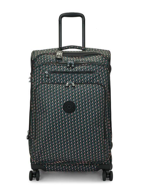 KIPLING NEW YOURI SPIN M Trolley medio espandibile 3d k pink - Trolley Semirigidi