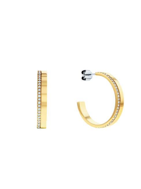 CALVIN KLEIN TIMELESS Orecchini a cerchio con zirconi oro - Orecchini