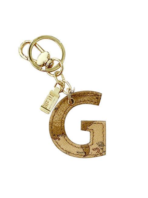 ALVIERO MARTINI PRIMA CLASSE GEO CLASSIC Portachiavi lettera G NATURALE - Portachiavi