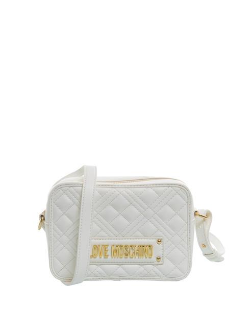 LOVE MOSCHINO QUILTED Borsa camera a tracolla offwhite - Borse Donna