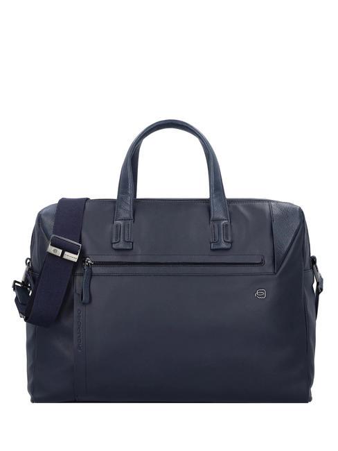 PIQUADRO PAN  Cartella porta PC 15,6" in pelle blu - Cartelle Lavoro