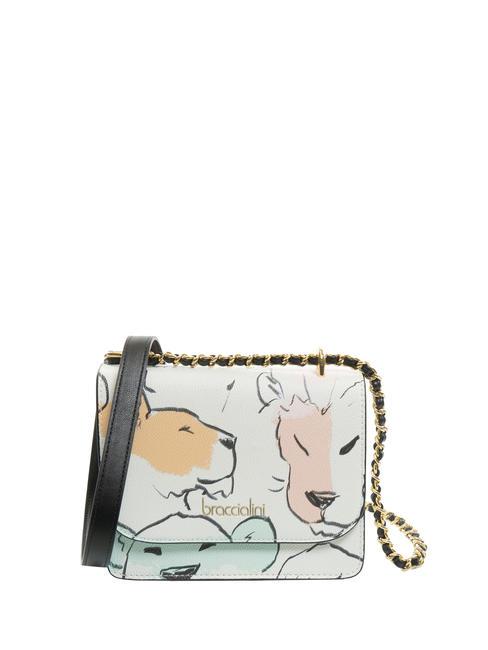 BRACCIALINI MICHELLE Borsa mini tracolla con flap bianco - Borse Donna