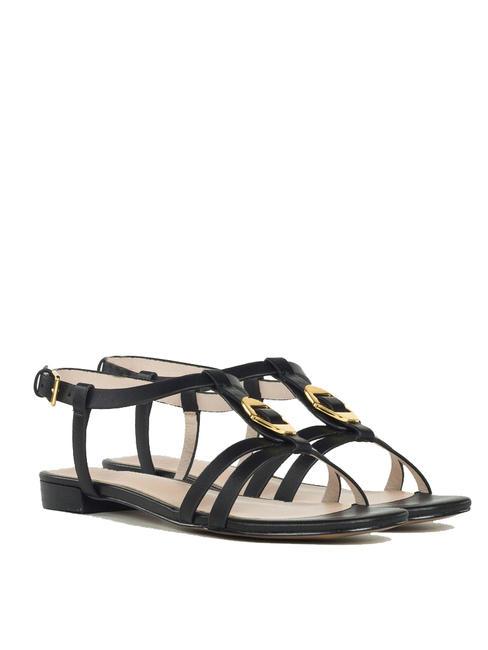 COCCINELLE CHARA SMOOTH Sandali bassi in pelle Nero - Scarpe Donna