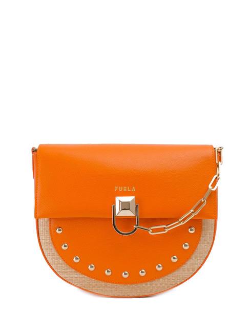 FURLA MISS MIMI Borsa piccola a tracolla deserto+mandarino - Borse Donna