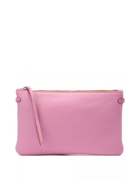 GIANNI CHIARINI HERMY Pochette in pelle martellata rosa-nature - Borse Donna