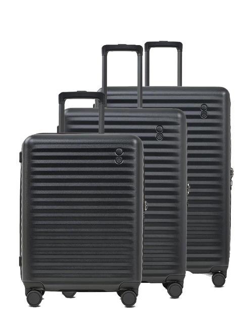 ECHOLAC CELESTRA S Set 3 trolley: cabin+medio+grande exp black - Set Trolley
