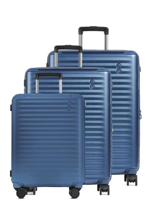 ECHOLAC CELESTRA BLX Set 3 trolley:cabin, medio e grande espandibili con sistema bloccante navy - Set Trolley