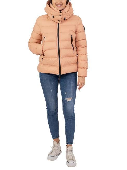 DEKKER NISTON NY Piumino corto con cappuccio marrone bombay - Piumini Donna