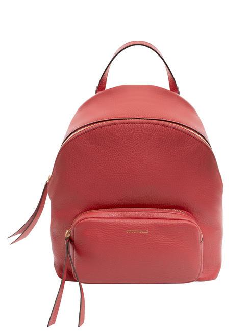 COCCINELLE JEN Zaino in pelle martellata cranberry - Borse Donna