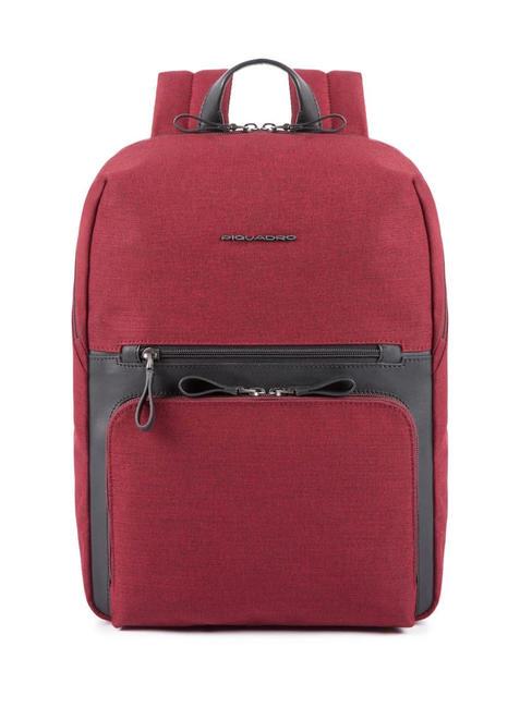 PIQUADRO Zaino TIROS, porta PC 14" ROSSO - Zaini da lavoro porta PC