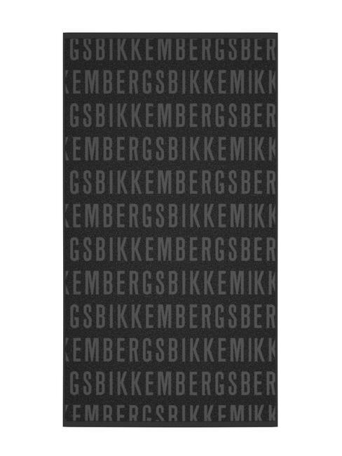 BIKKEMBERGS LOGO ALL OVER Telo mare in cotone black - Accessori Viaggio