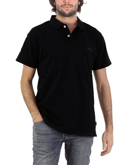 ASPESI BASIC Polo stretch manica corta black - Polo Uomo