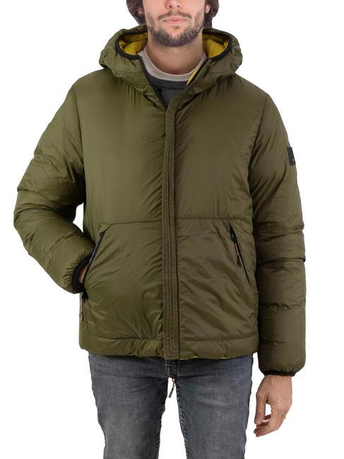 DEKKER PRINI NY DOUBLE Piumino double face con cappuccio oliva cupo - verde mela - Piumini Uomo