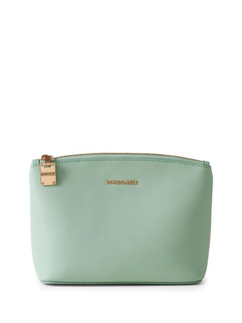 BORBONESE LETTERING Necessaire in pelle lichene - Bustine & Necessaire