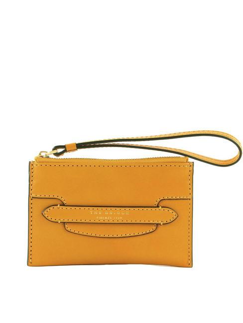 THE BRIDGE LUCREZIA  Bustina in pelle giallo mais abb. oro - Borse Donna