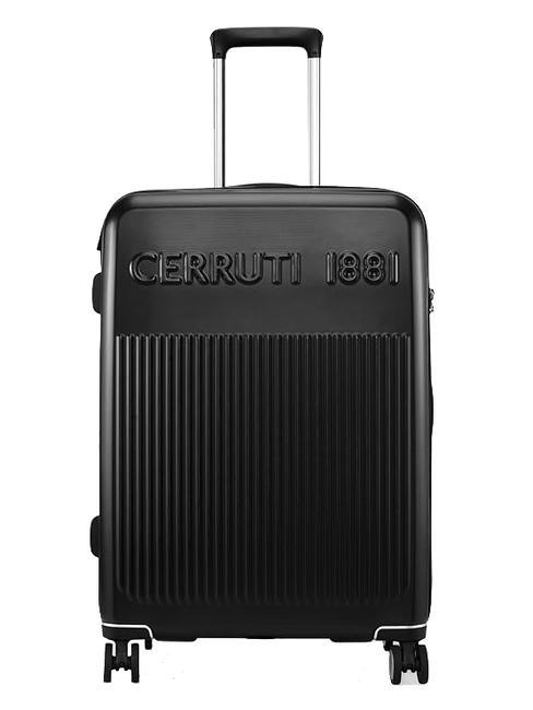 CERRUTI 1881 Trolley medio espandibile nero - Trolley Rigidi