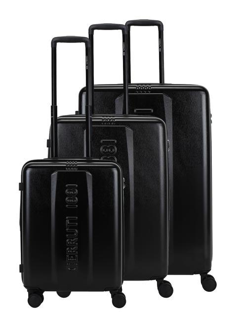 CERRUTI 1881 Set trolley: cabin, medio, grande espandibili nero - Set Trolley