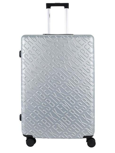 BIKKEMBERGS YUGINE Trolley misura grande grigio - Trolley Rigidi