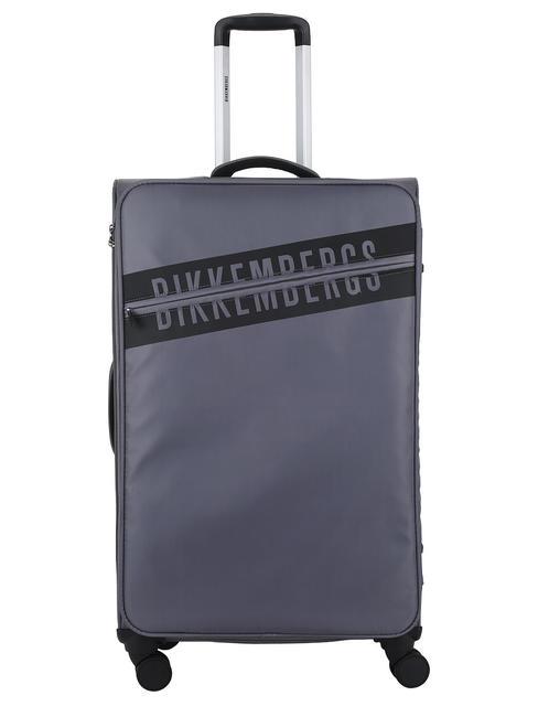 BIKKEMBERGS AUDRIK Trolley misura grande grigio - Trolley Semirigidi