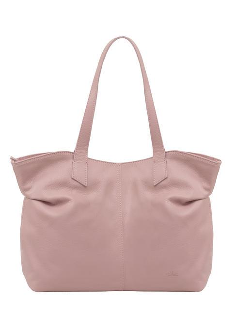 LESAC MARTINA Borsa shopper morbida in pelle dollaro millenial pink - Borse Donna