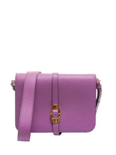 COCCINELLE COSIMA Borsa a tracolla in pelle martellata dahlia - Borse Donna