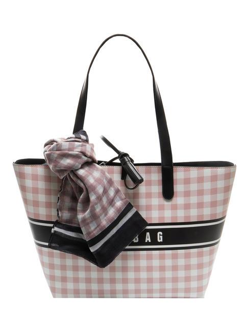 PASH BAG TWEEDY Borsa shopper stampata con foulard multicolor - Borse Donna