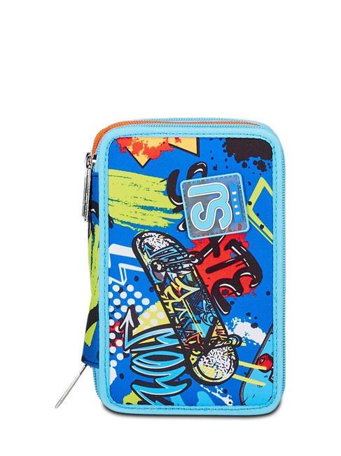 SJGANG TRICKYLED BOY Astuccio con kit scolastico completo red orange - Astucci e Accessori
