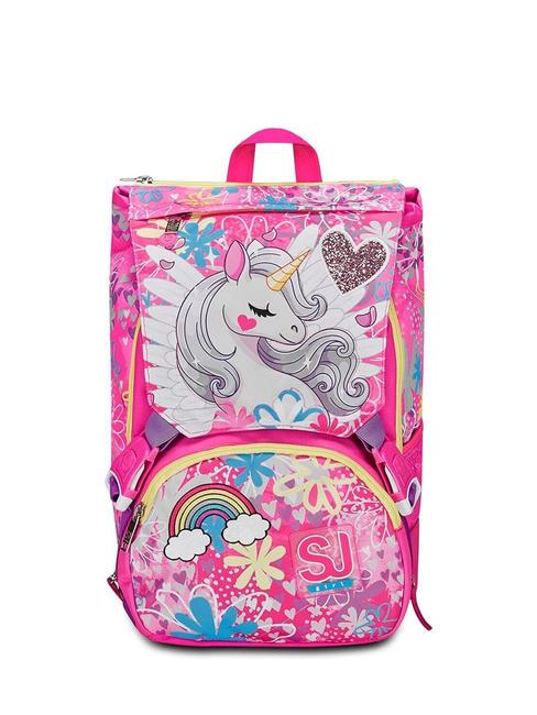 SJGANG UNICORN LED Zaino con applicazioni CANDY FUXIA - Zaini Scuola & Tempo Libero