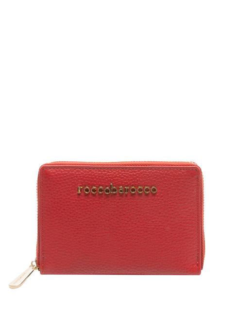 ROCCOBAROCCO RB WALLET Portafoglio zip around rosso - Portafogli Donna