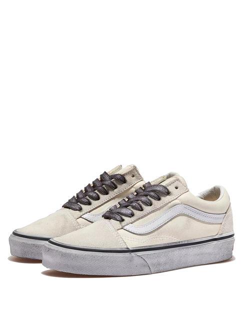 VANS UA OLD SKOOL  Sneakers in tela stressed white/white - Scarpe Unisex
