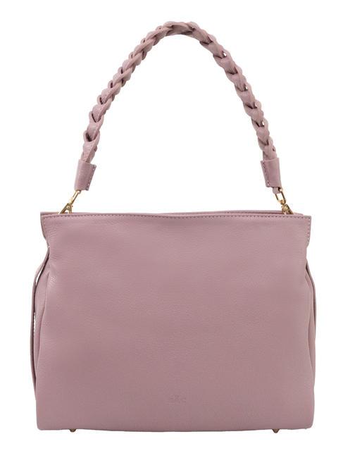LESAC BIANCOSPINO  Borsa a spalla, con tracolla, in pelle millenial pink - Borse Donna