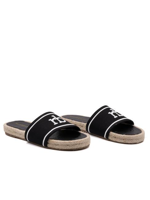 ROCCOBAROCCO RB Ciabattina in canvas black - Scarpe Donna
