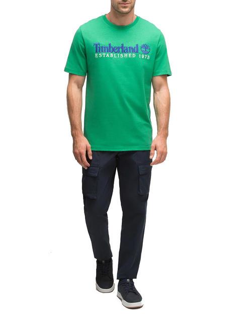 TIMBERLAND ESTABILISHED 1973 T-shirt in cotone celtic green wb - T-shirt Uomo