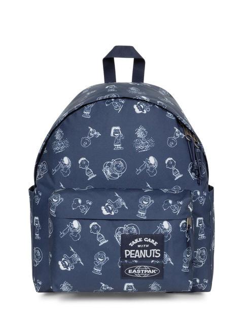 EASTPAK PADDED DAY PAK'R Zaino porta PC 14" con tasca porta borraccia peanuts navy - Zaini Scuola & Tempo Libero