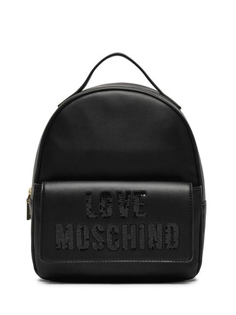 LOVE MOSCHINO SPARKLING LOGO  Zaino Donna Nero - Borse Donna