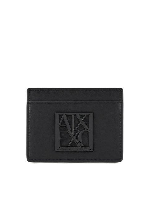ARMANI EXCHANGE A|X Porta carte di credito piatto Nero - Portafogli Donna
