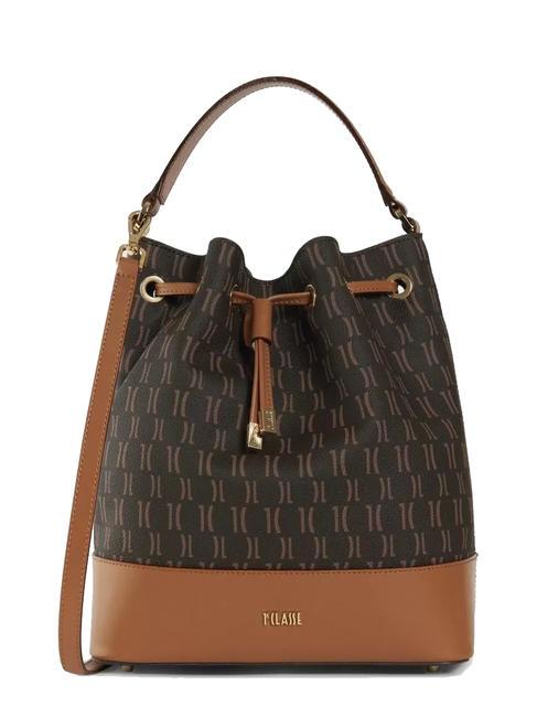 ALVIERO MARTINI PRIMA CLASSE MONOGRAM Secchiello con tracolla moro - Borse Donna