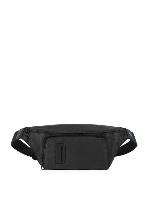 PIQUADRO P16  Marsupio chevron nero - Marsupi